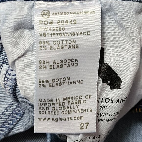 AG Adriano Goldschmied Mid Rise Straight Brinley Crop Jeans - Picture 10 of 10